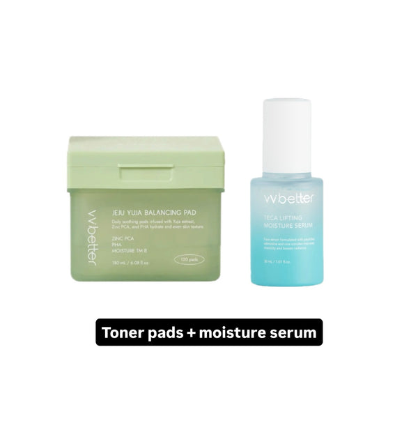 Toner Pads + Moisture Serum