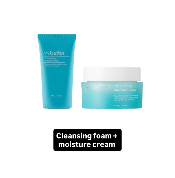 Cleansing Foam + Moisture Cream